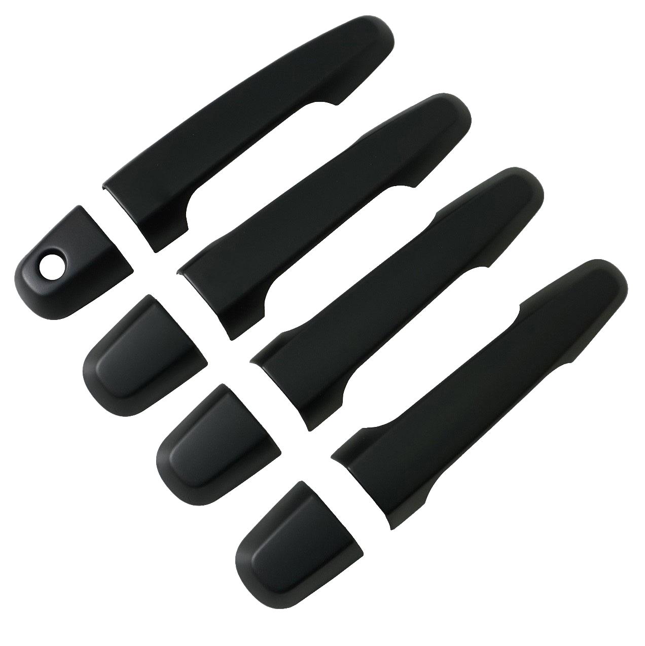 Door Handles - Satin Black (4dr) for Mitsubishi L200 2016-19 - NO Keyless