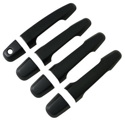 Door Handles - Satin Black (4dr) for Mitsubishi L200 2016-19 - NO Keyless