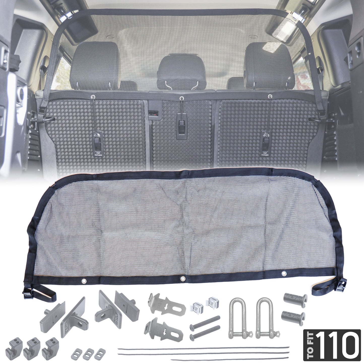 Loadspace Partition Net for Land Rover Defender L663 (110) - PFUK Design