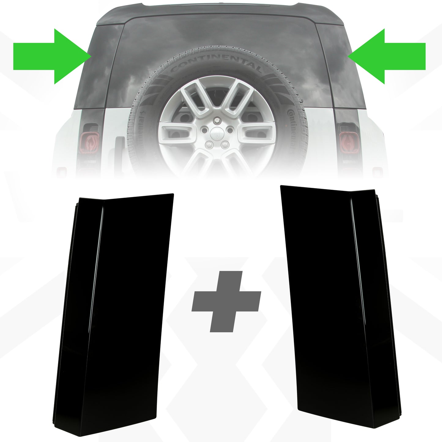 Rear Upper Quarter Panel - PAIR - for Land Rover Defender L663