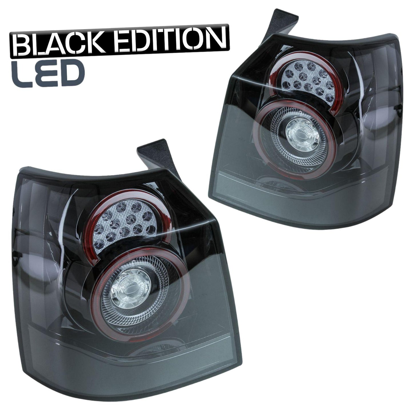 Black LED Rear lights for Land Rover Freelander 2012-14 - Pair