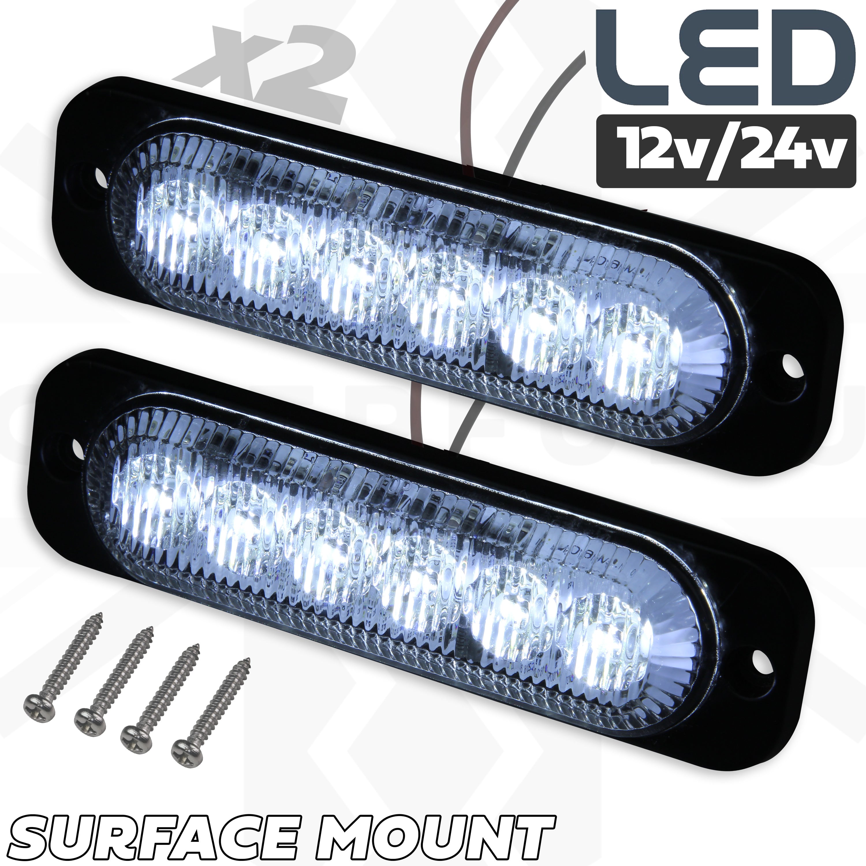Surface Mount LED Modules - Rectangle Shape - White - PAIR – Powerful UK