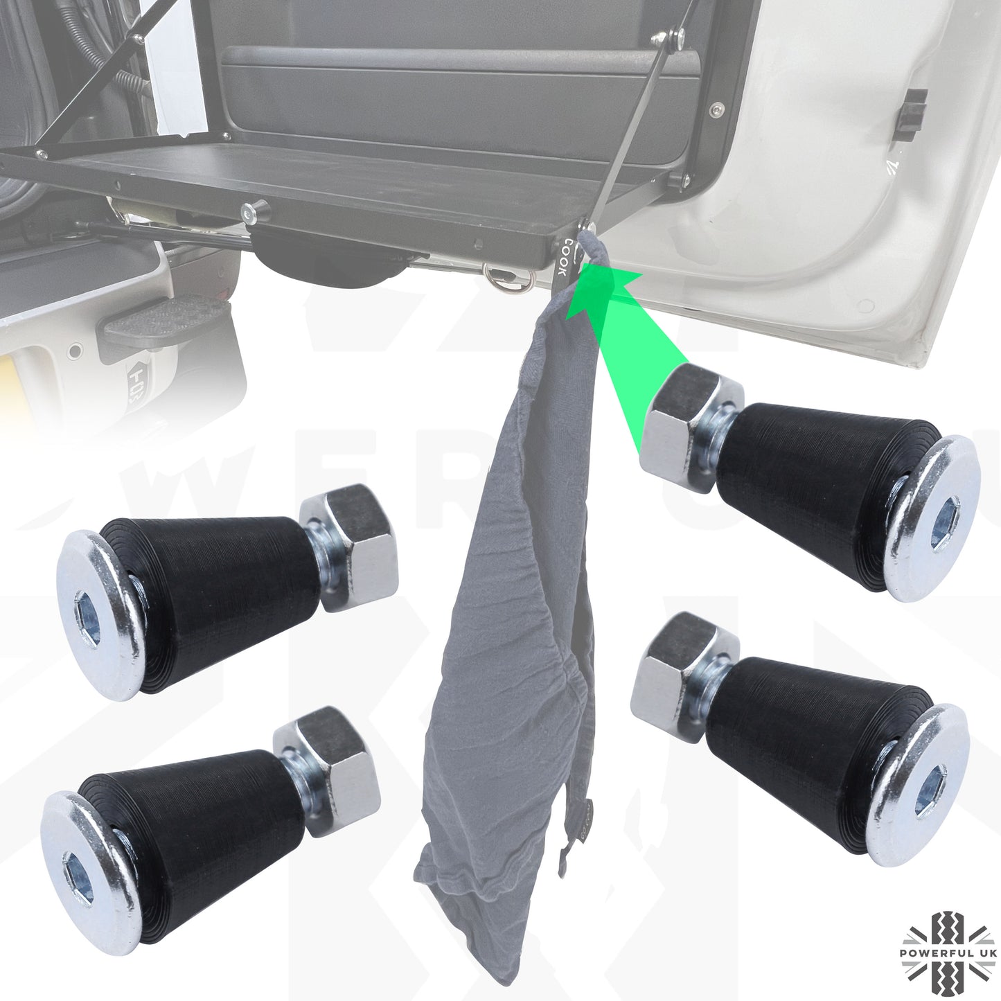 4x Hooks/Hangers for Land Rover Defender Folding Picnic Table