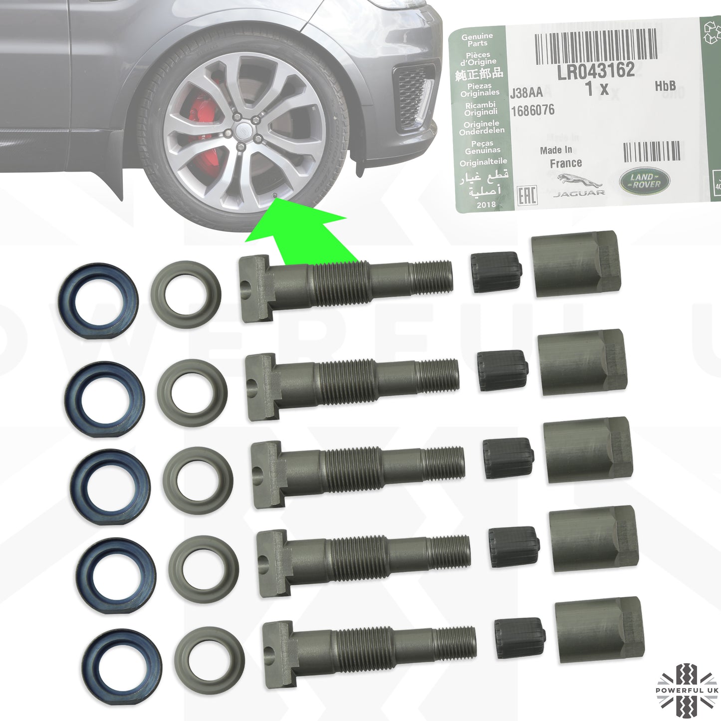 Tyre Pressure Monitoring System (TPMS) Service Kit for Land Rover Defender L663