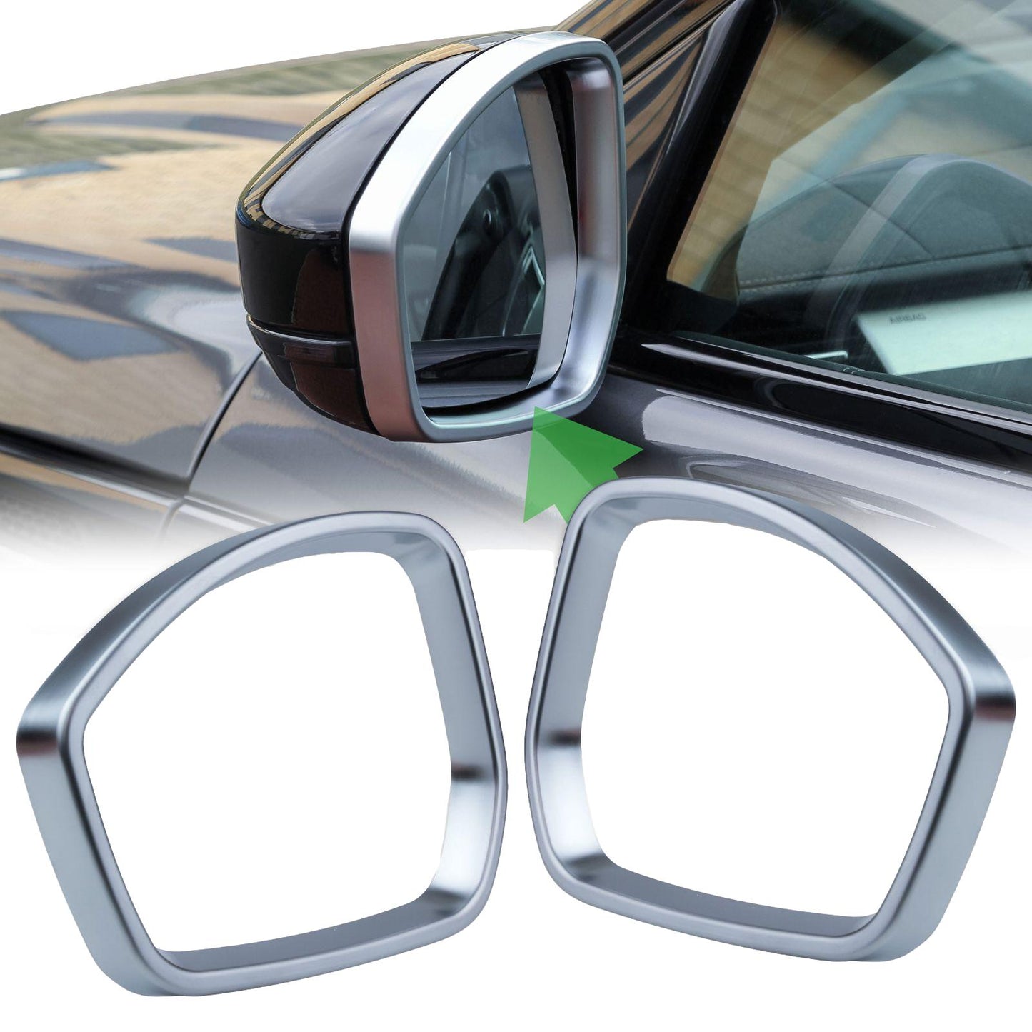 Mirror Surround Trims for Range Rover Velar - Silver