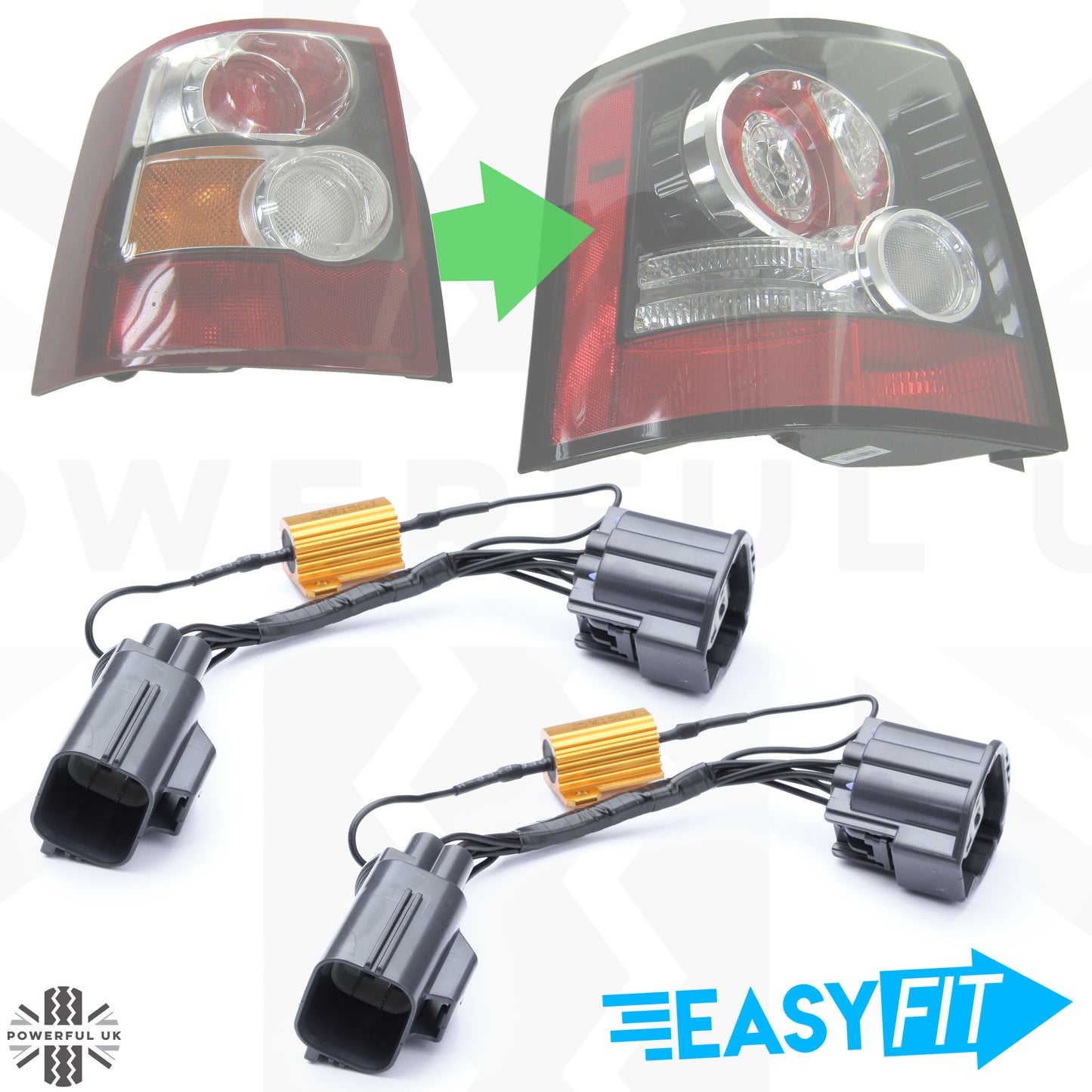 Rear LED Light Conversion Wiring Looms for Range Rover Sport L320