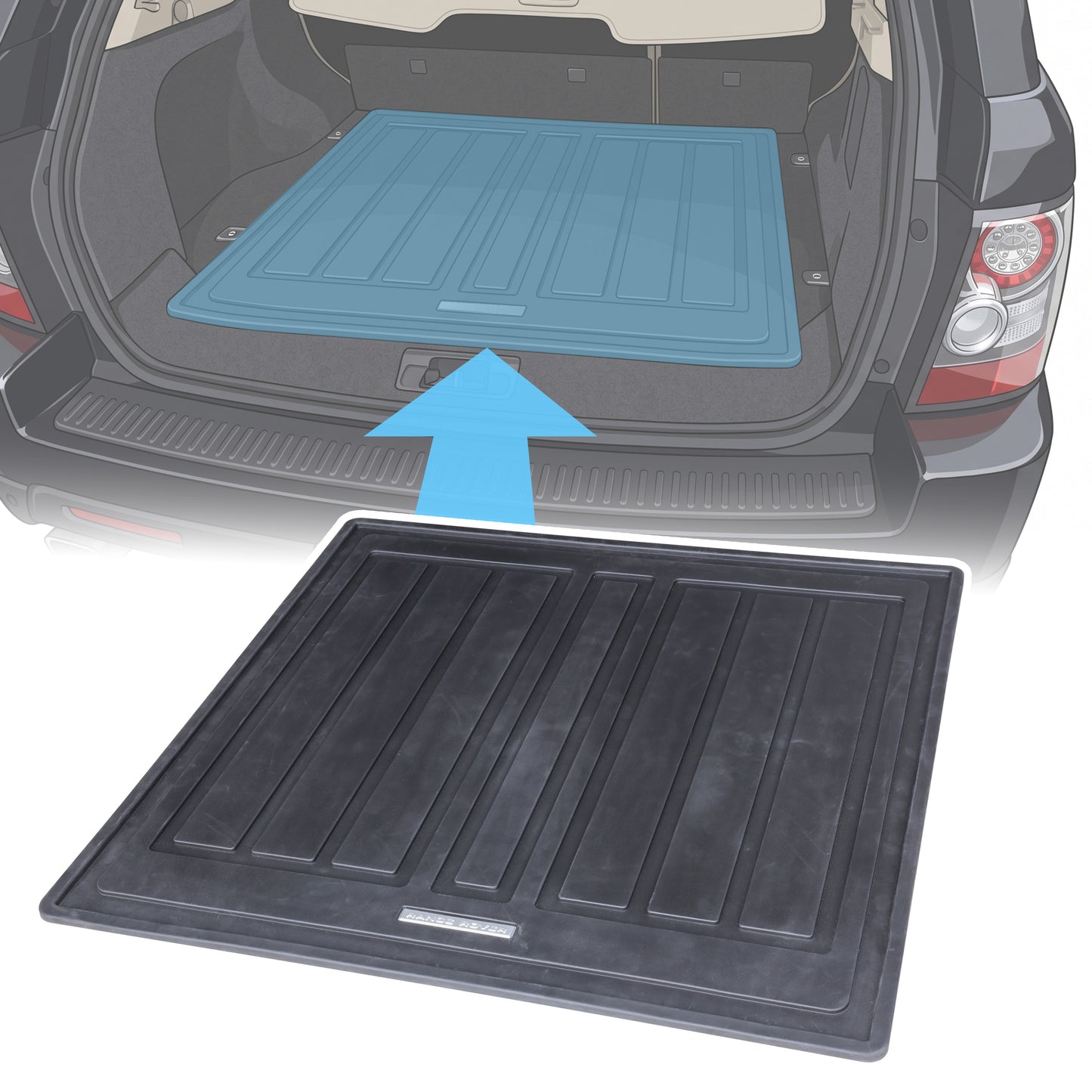 Genuine Rubber Boot Liner Mat for Range Rover Sport L320