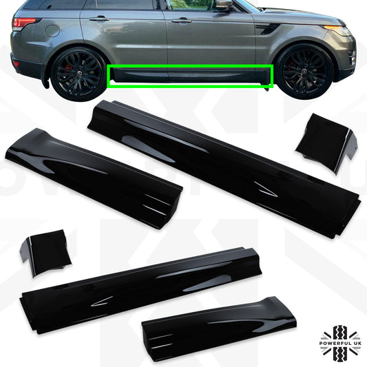 Lower Door Mouldings for Range Rover Sport L494 - Gloss Black