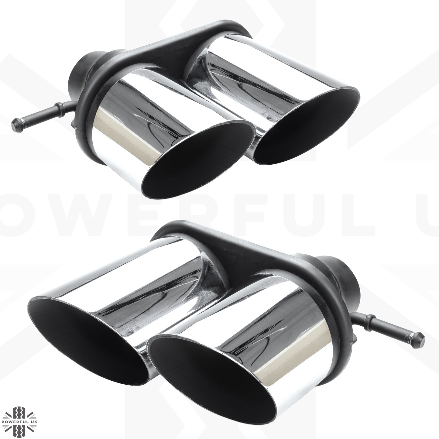 '2015 SVR' Style Exhaust Conversion Finishers for Range Rover Sport L494 2014-17 - Stainless