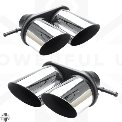 '2015 SVR' Style Exhaust Conversion Finishers for Range Rover Sport L494 2014-17 - Stainless
