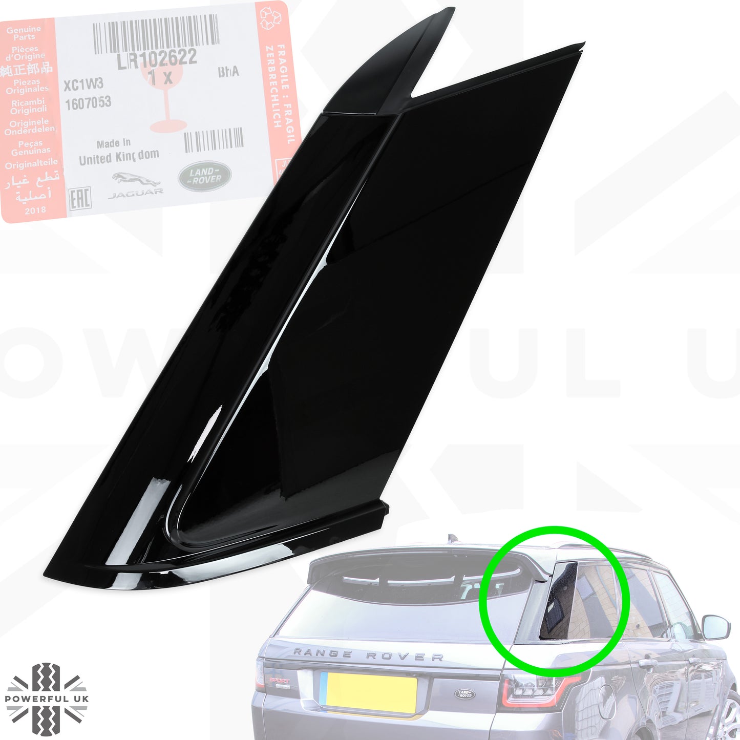 D-Pillar Quarter Panel - Right for Range Rover Sport L494