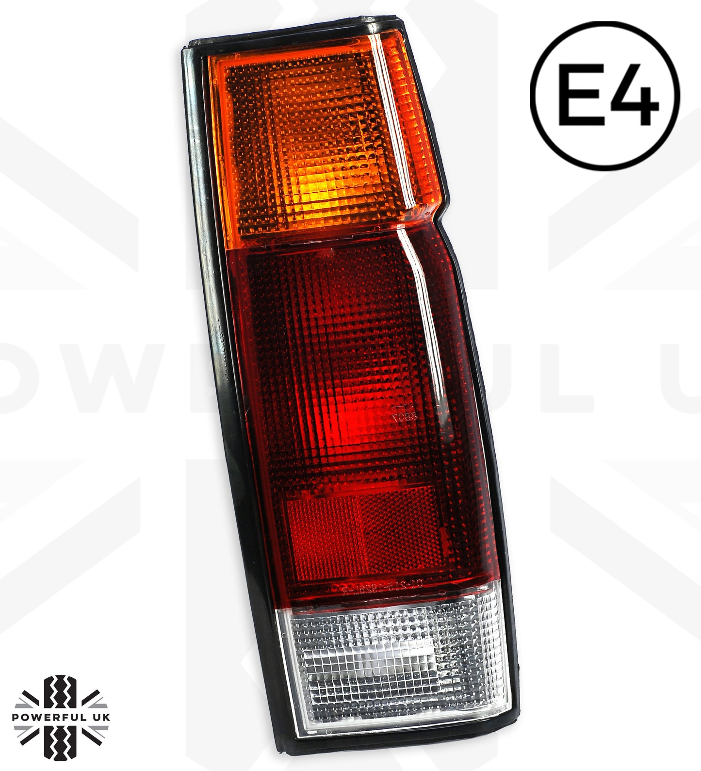 Rear Light - ORANGE/RED/CLEAR (36cm Tall) - RH - for Nissan Navara D21
