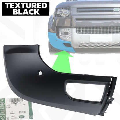 Genuine Front Bumper Corner for Land Rover Defender L663 (Textured) - RIGHT