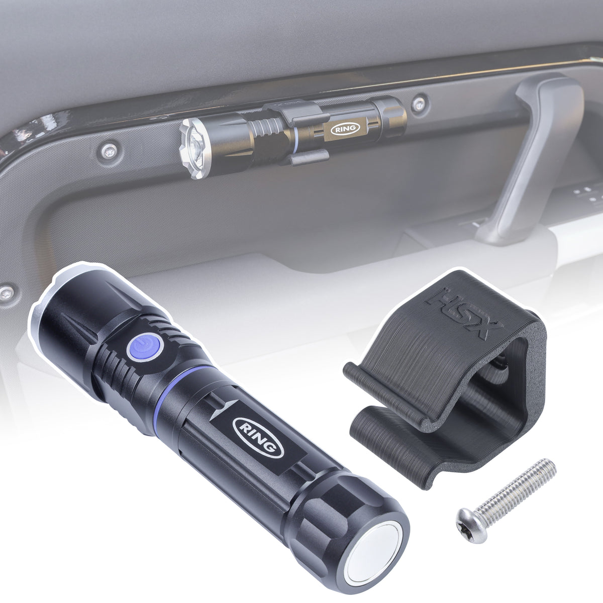 Ring LED Torch & Mount Kit for Land Rover Defender L663