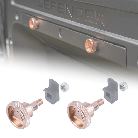 Warning Triangle Hatch Knobs for Land Rover Defender L663 - Rose Gold