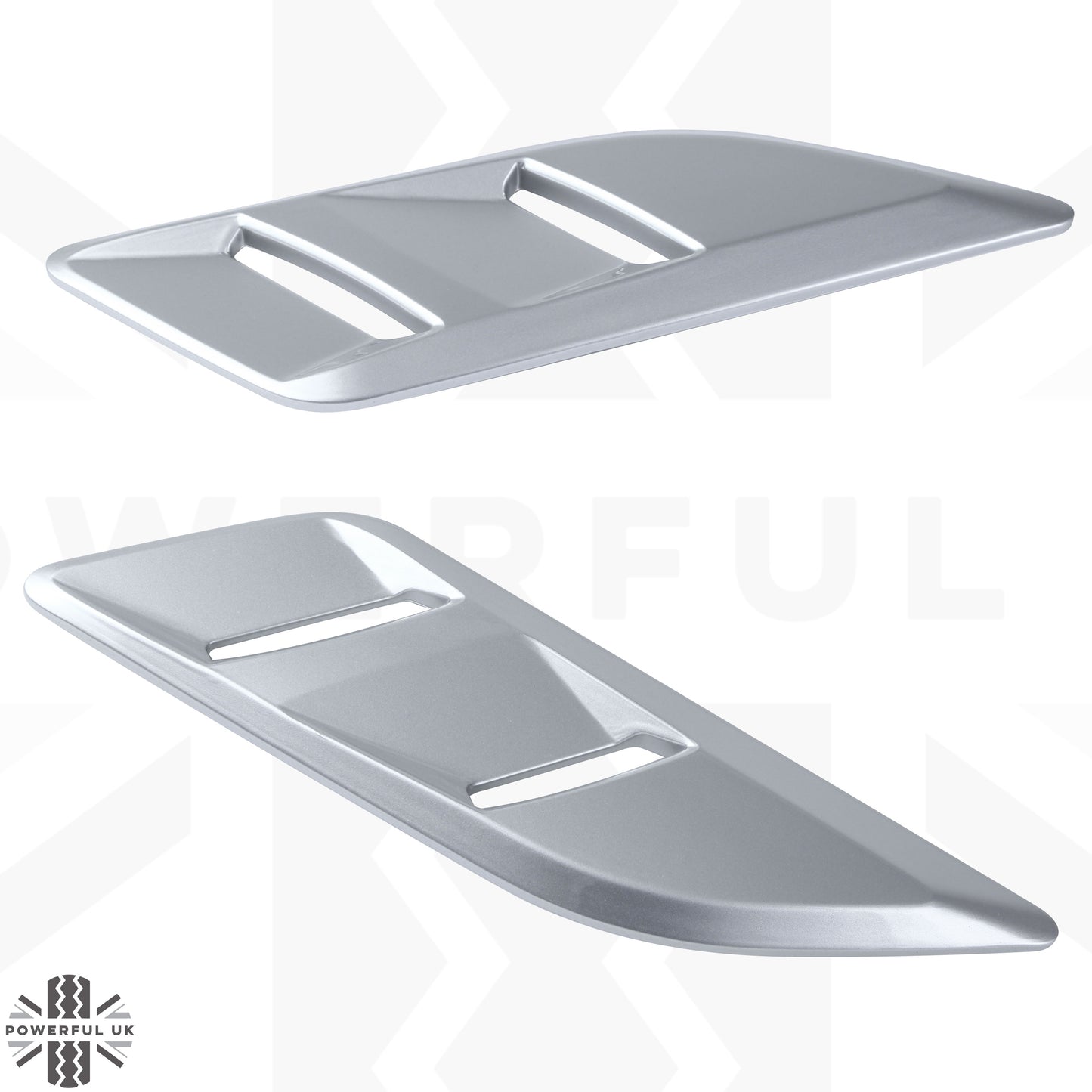Bonnet Vent 'Double Louvre' Inserts for Range Rover Sport L494 - Silver