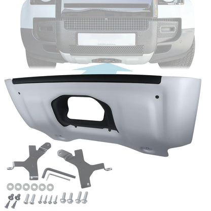 Front Aluminium Skid Plate (Aftermarket - Easy-Fit) for Land Rover Defender L663 - Silver