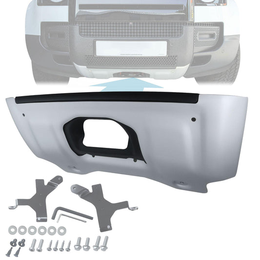 Front Aluminium Skid Plate (Aftermarket - Easy-Fit) for Land Rover Defender L663 - Silver