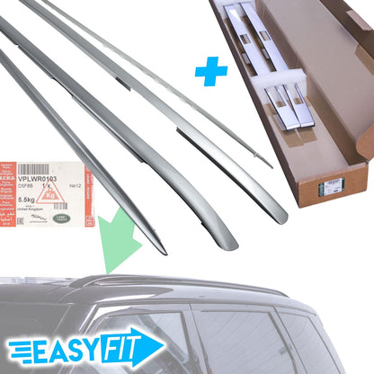 Roof Rails and Cover Strip Kit for Range Rover Sport L494 - Silver - Genuine