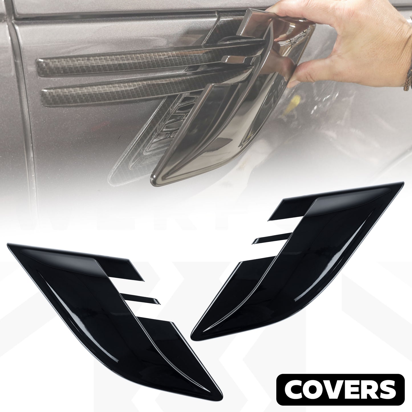 Side Vent Covers for Range Rover Sport L494 - Gloss Black