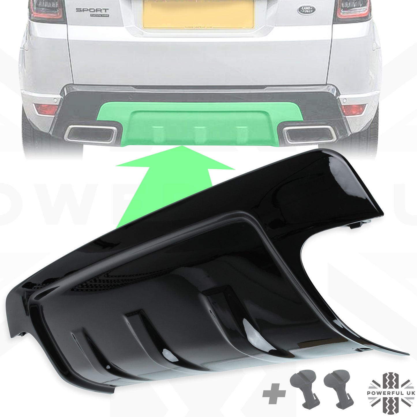 Rear Tow Eye Cover for Range Rover Sport 2018 - Gloss Black