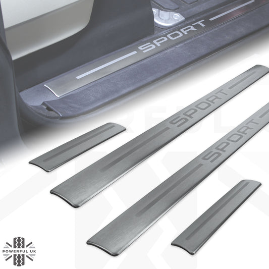 Inner Sill Inserts Stainless Steel - 'SPORT' for Range Rover Sport