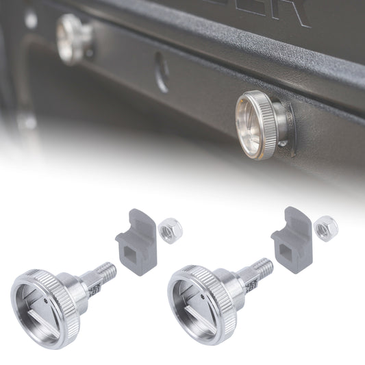 Warning Triangle Hatch Knobs for Land Rover Defender L663 - Silver