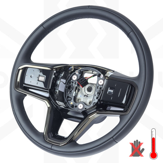Steering Wheel - Heated - Ebony Leather + Moonlight Bezel for Range Rover Velar 2021+