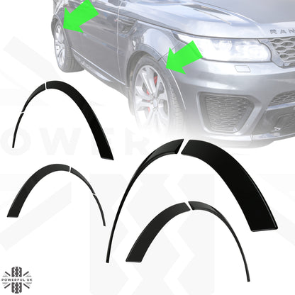 Wheel Arch Spat Kit "SVR Style" for Range Rover Sport L494 - Black