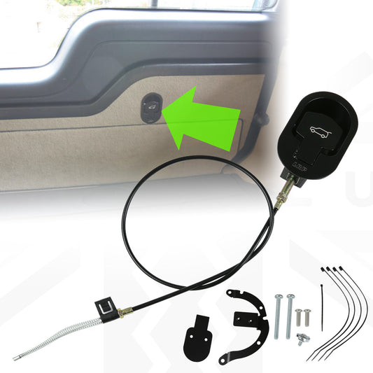 Upper Tailgate Internal Release Modification for Land Rover Discovery 3 & 4