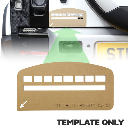 Tailgate Lettering Template for Land Rover Defender L663