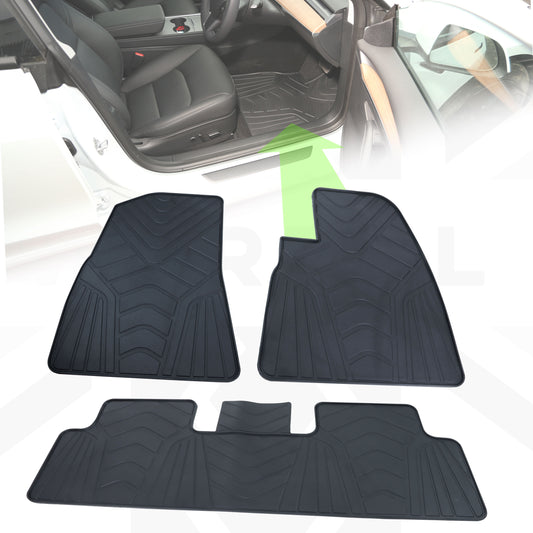 Rubber Floor Mat Set - RHD - for Tesla Model 3