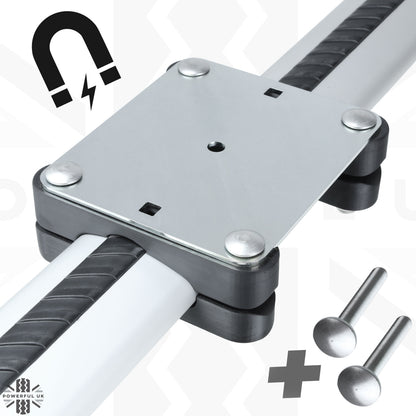 Roof Cross Bar Mount Clamp Kit for VW Transporter T5 & T6 Van - Kit A - Zinc Plated Top