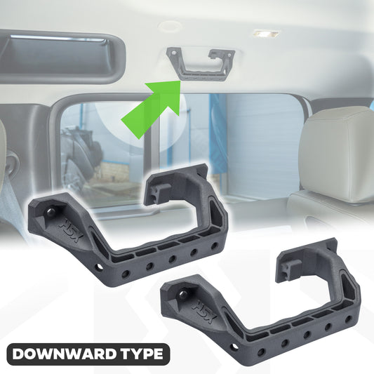 2x Roof Grab Handles for Land Rover Defender L663 - for REAR handles - Downward Angled