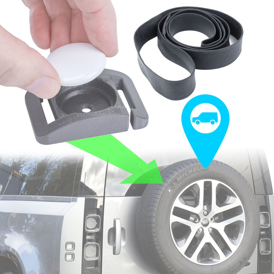AirTag Vault / Holder for Spare Wheel for Land Rover Defender L663