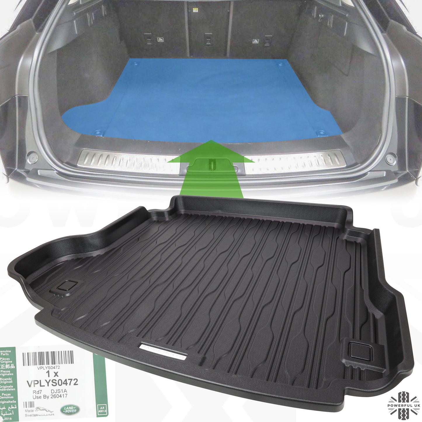 Genuine Semi-Rigid Boot Liner for Range Rover Velar
