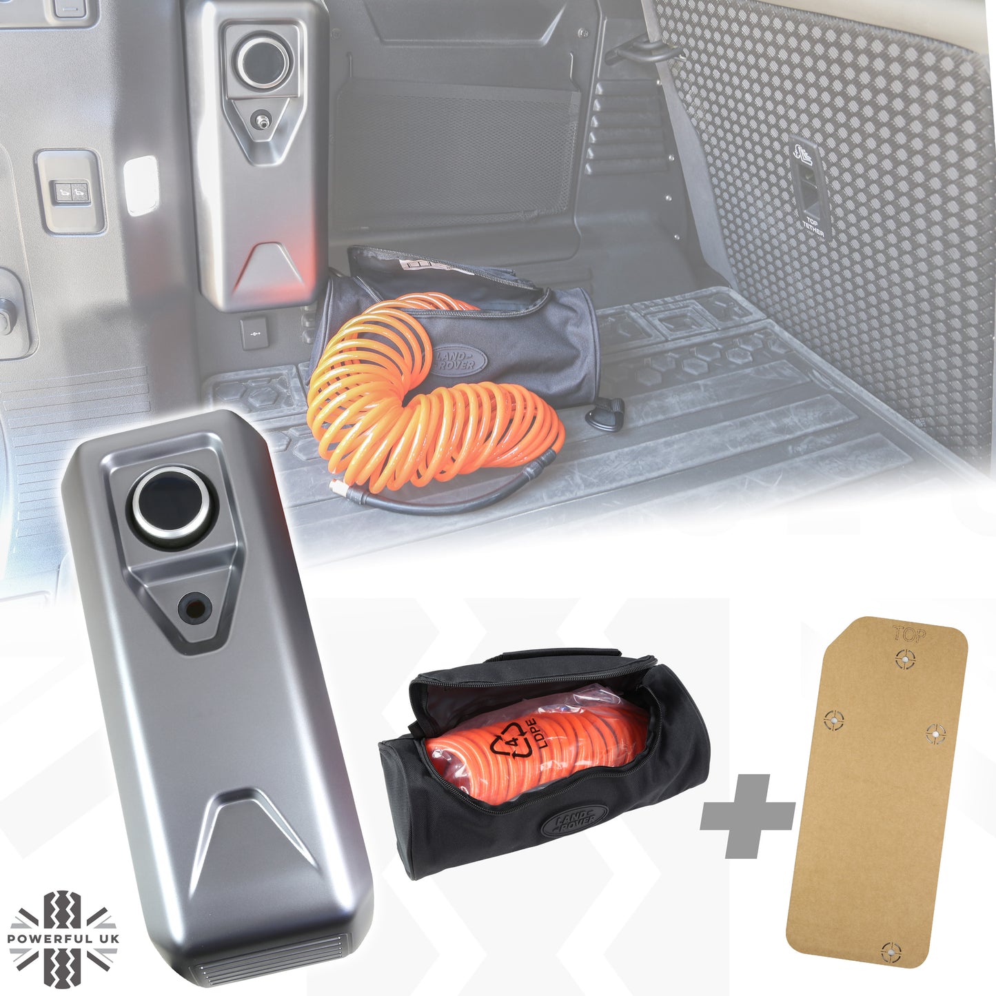 Integrated Boot Air Compressor for Land Rover Defender L663