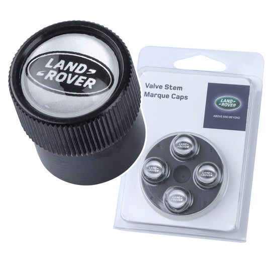 Genuine Dust Valve Caps (4pc) for Range Rover Sport - Black