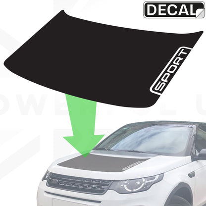 Bonnet Decal Set for Land Rover Discovery Sport - SPORT insert Design