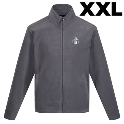 Embroidered Fleece Powerful UK Ltd "Merch" - Seal Grey - XXL