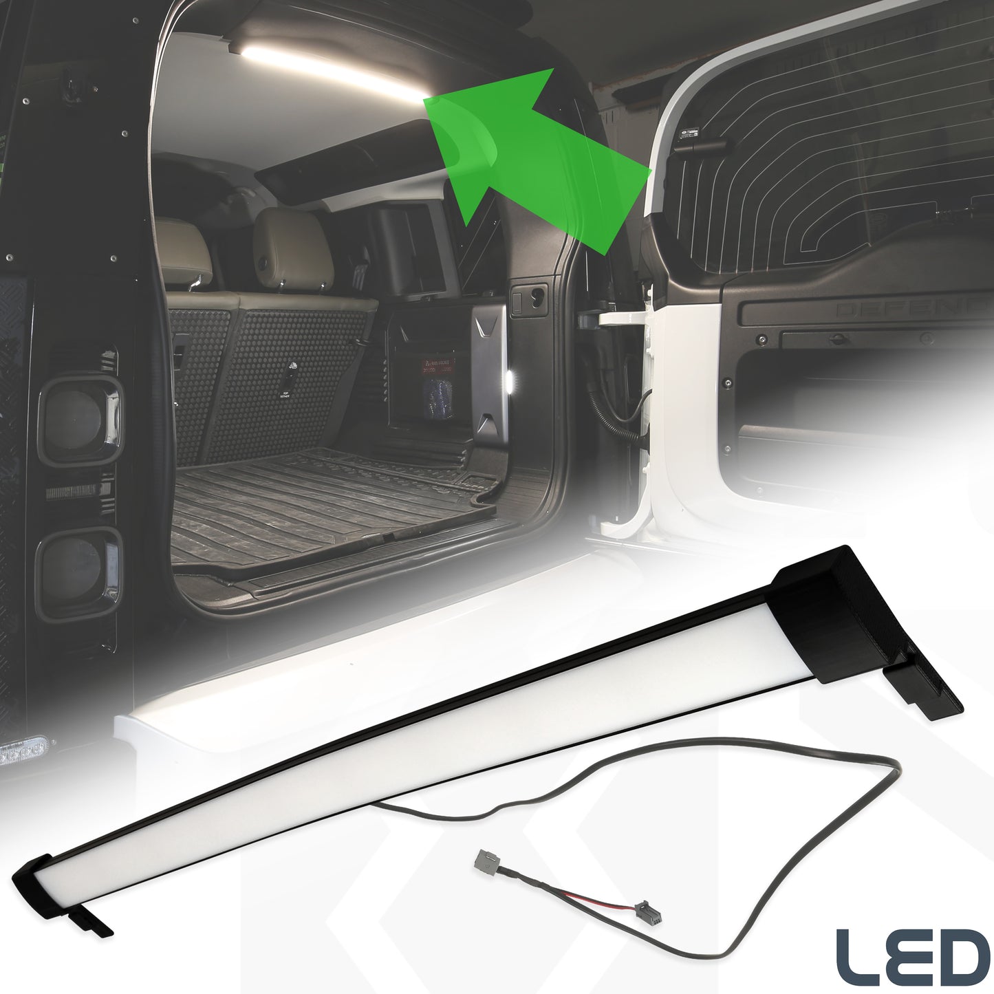 Boot Loadspace LED Roof Light - for Land Rover Defender L663
