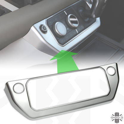 Centre Dash Cover Trim - Silver - for Land Rover Defender L663