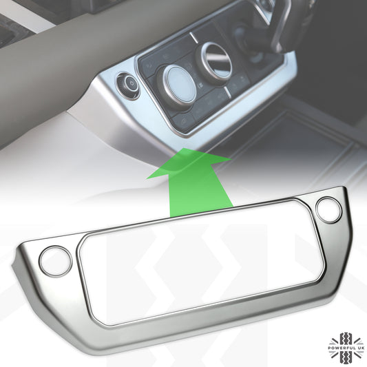 Centre Dash Cover Trim - Silver - for Land Rover Defender L663