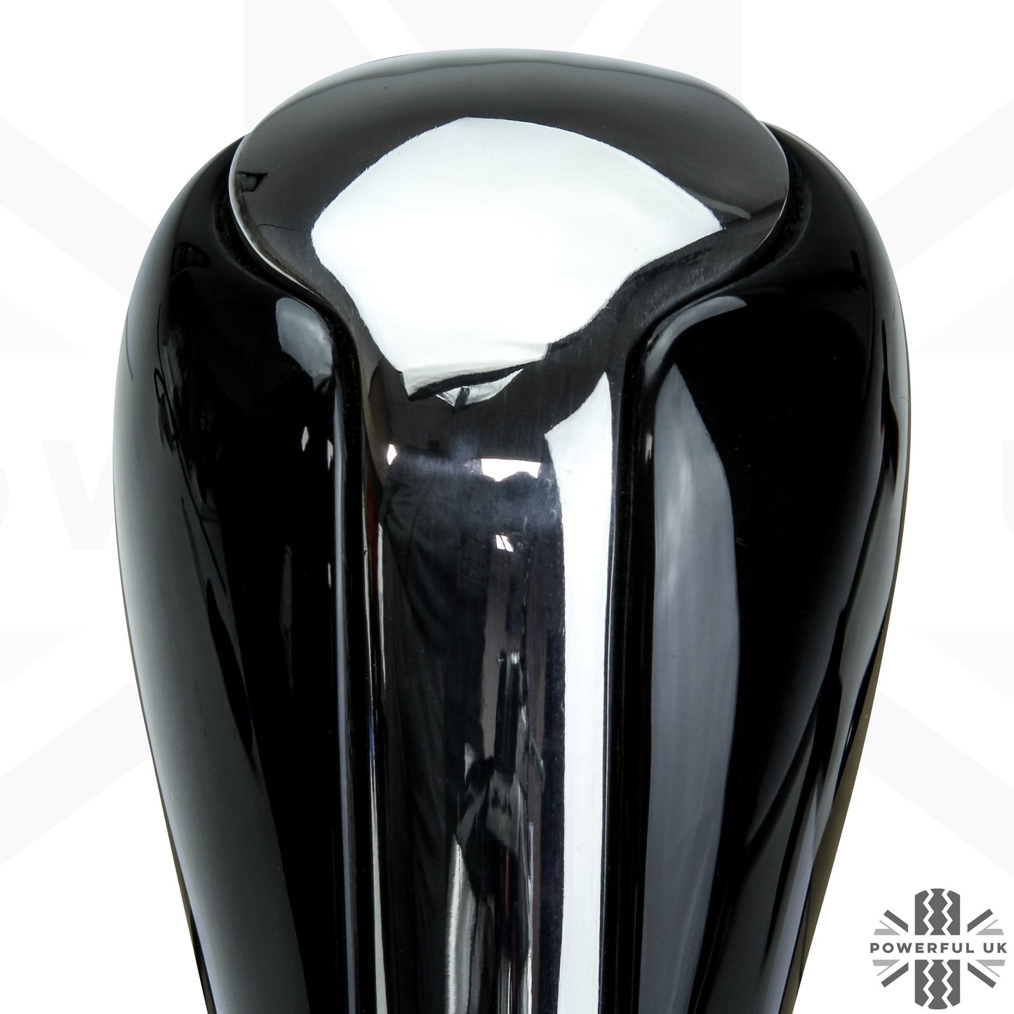 Gear Knob - Black Piano + Polished Metal Insert for Range Rover Sport
