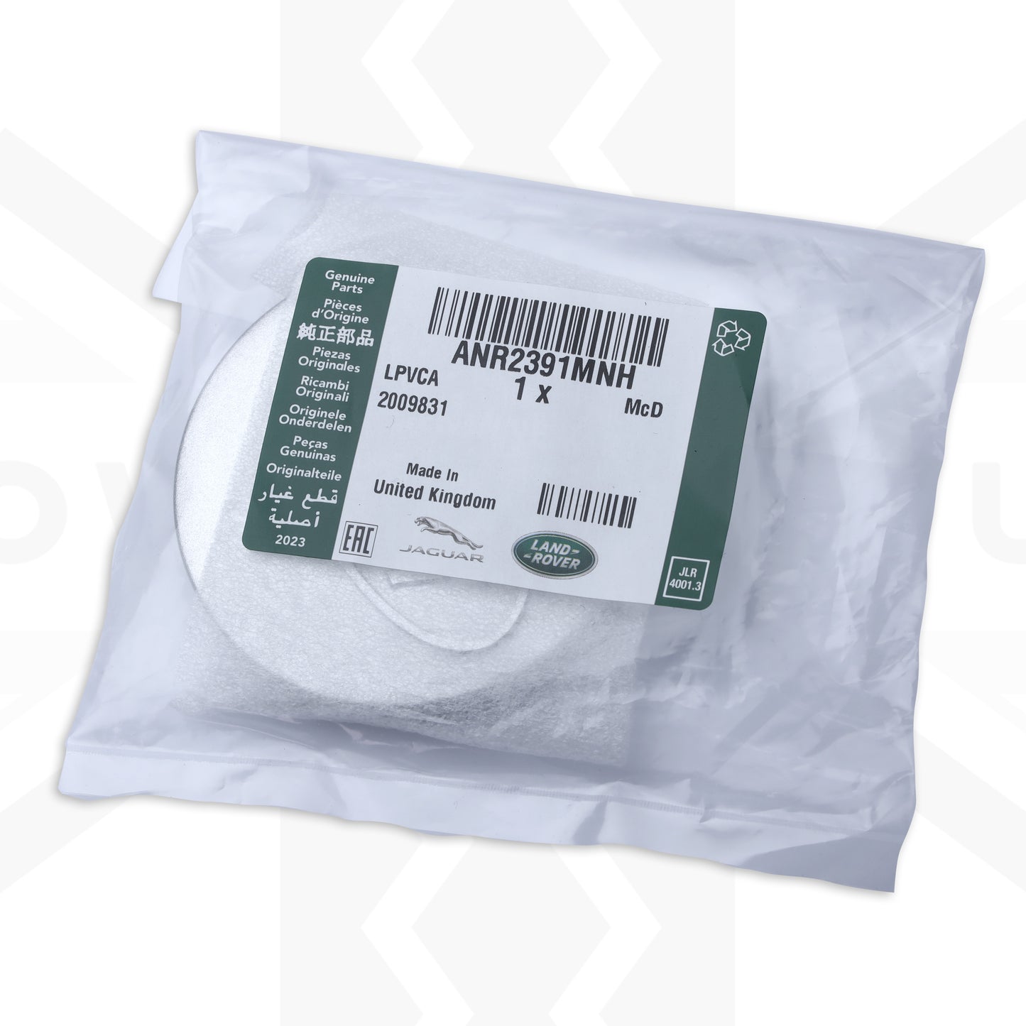 Genuine 4x Alloy Wheel Centre Caps (EARLY/LARGE type) for Land Rover Classic Defender - Silver