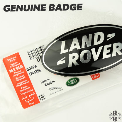 Black & Silver Badge on Red Plinth for Range Rover L322