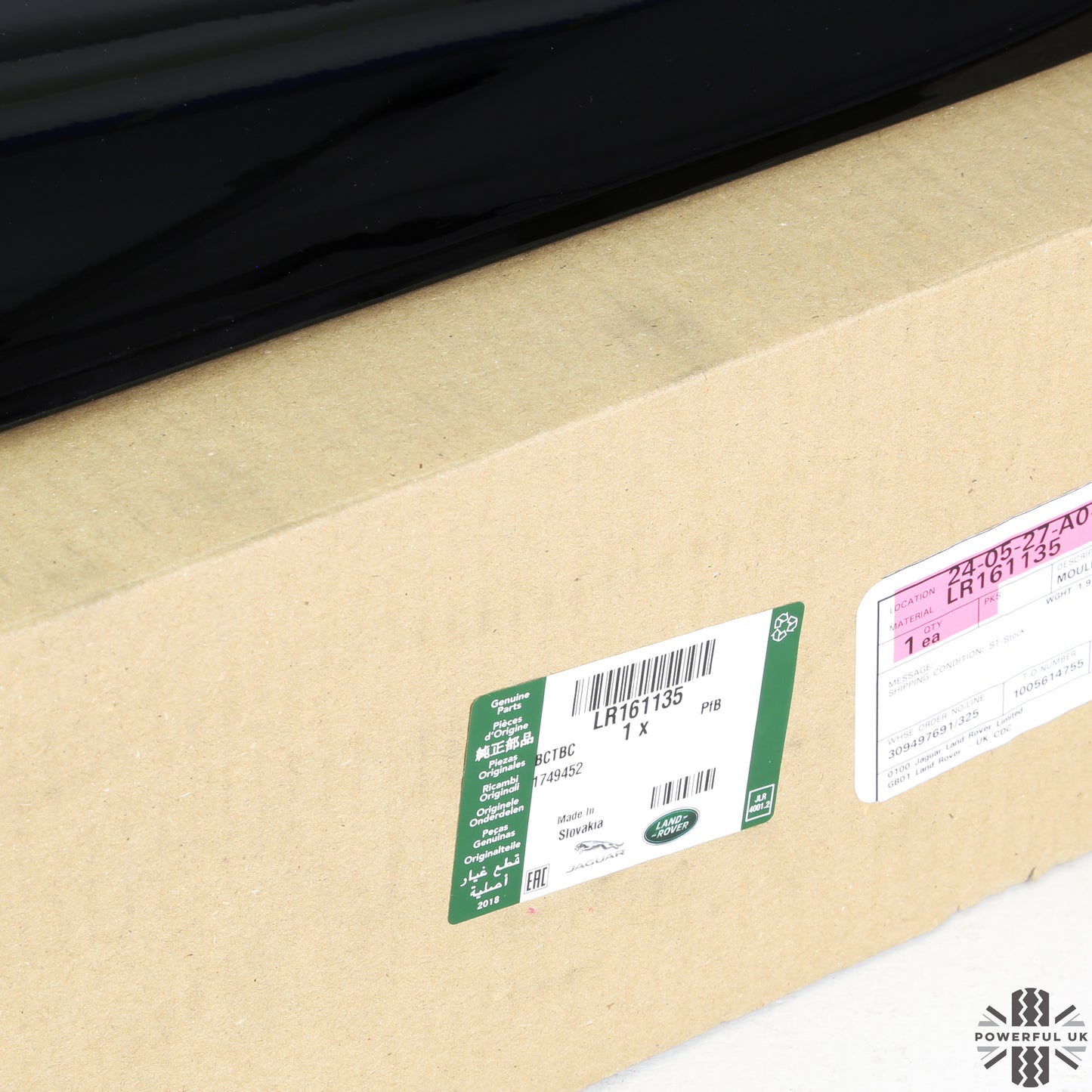 Gloss Black Lower Door Moulding 6pc Kit (Genuine) for Land Rover Defender L663 (110+130 Models)