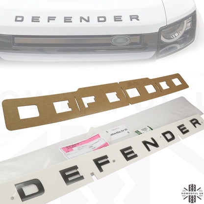 Bonnet Lettering - Shadow Atlas - for Land Rover Defender L663