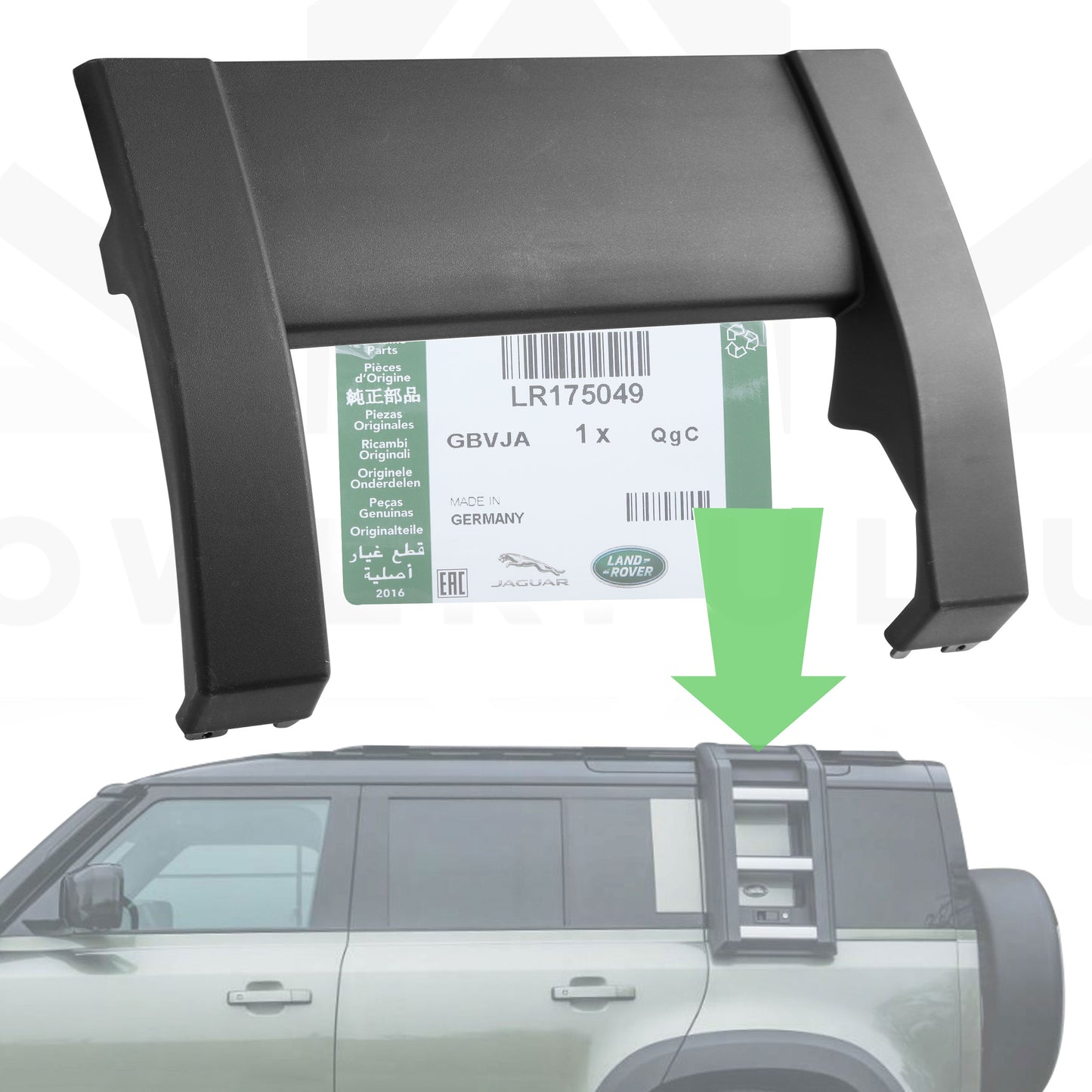 Replacement Top Cover for Deployable Side Ladder for Land Rover Defender L663 - Genuine