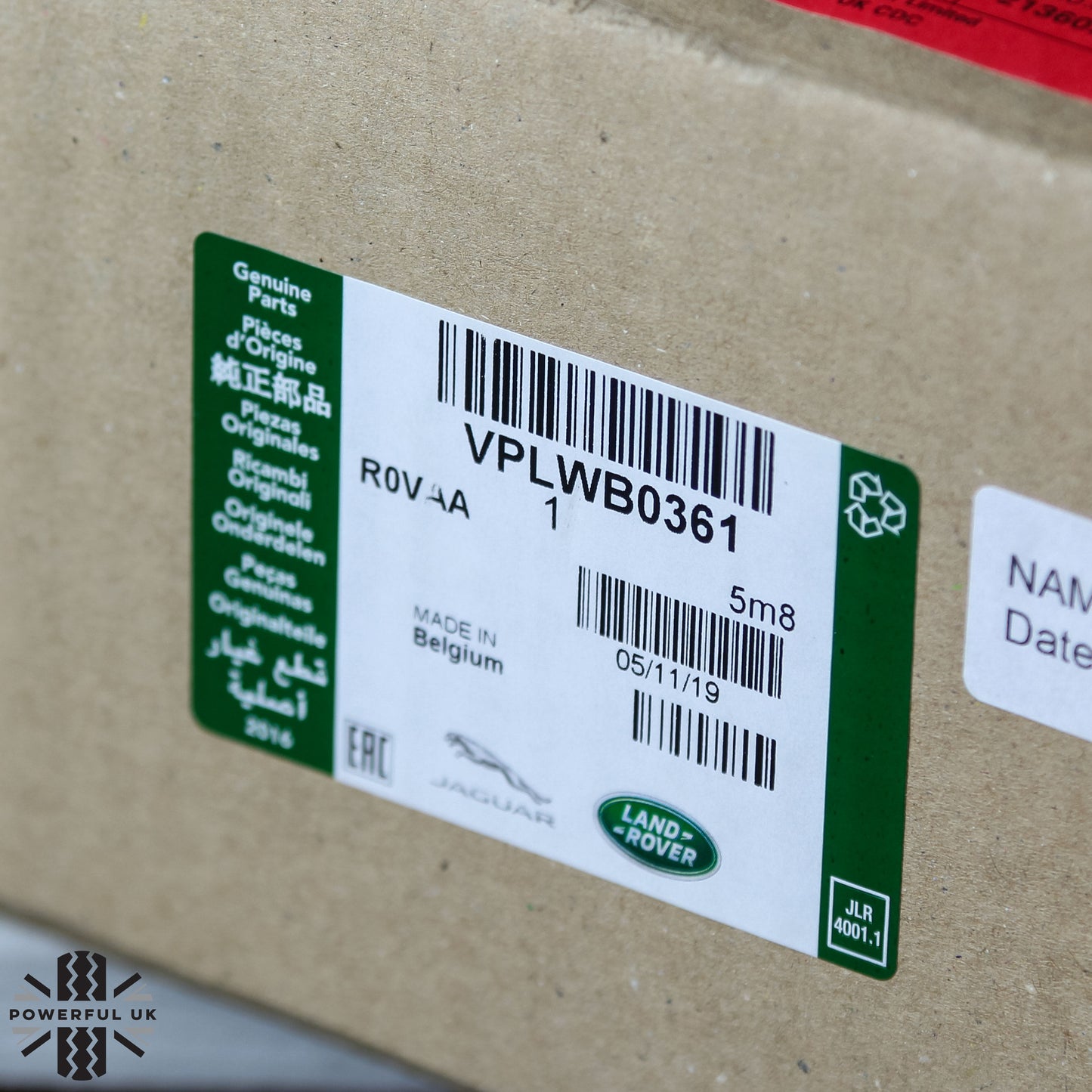 Front Tow Eye Cover for Range Rover Sport L494 Font Bumper 2018  - Genuine - Stainless Steel